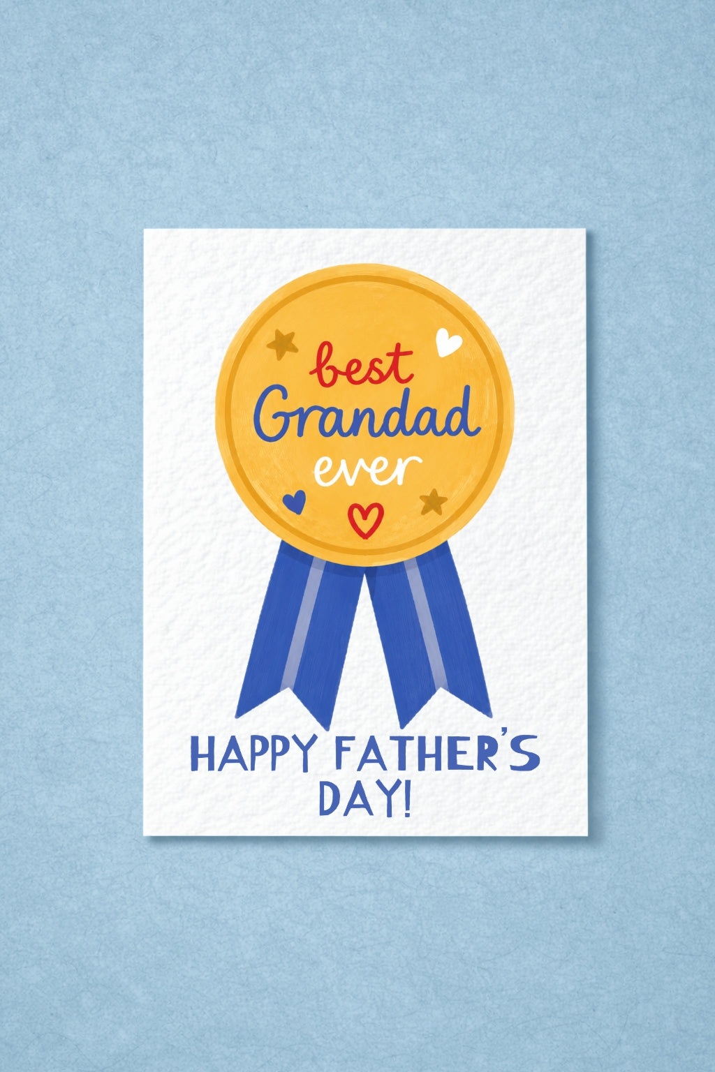 Best Grandad Ever Father’s Day Card, Cute Gold Medal Design for Grandpa, Funny & Thoughtful Fathers Day Card