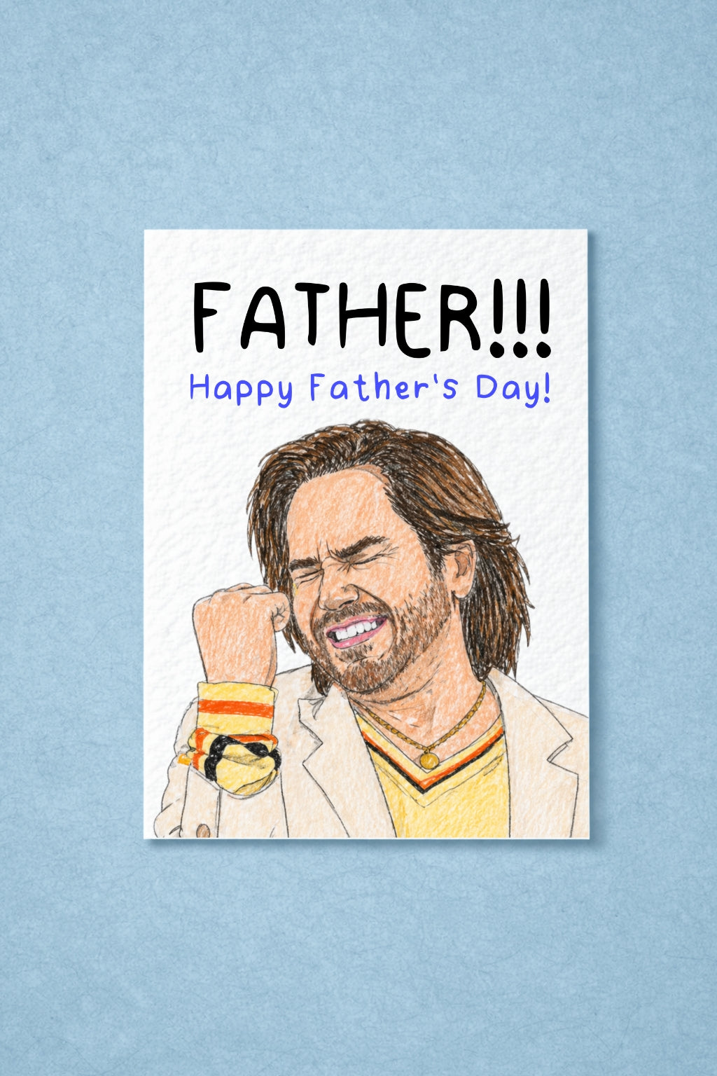 Funny TV Show Father Card Funny Father's Day Gift, Fatherrr!
