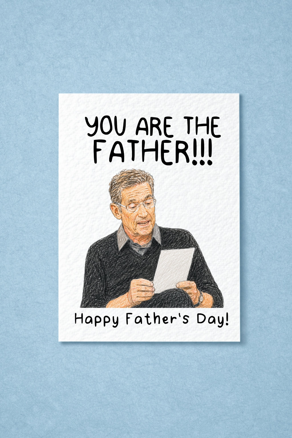 Funny You Are The Father!!! Father’s Day Card, Hand TV Show Greeting Gift