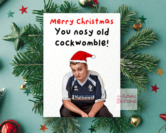 Funny Cockwomble Greeting Card -Kerry- Rude Christmas Card