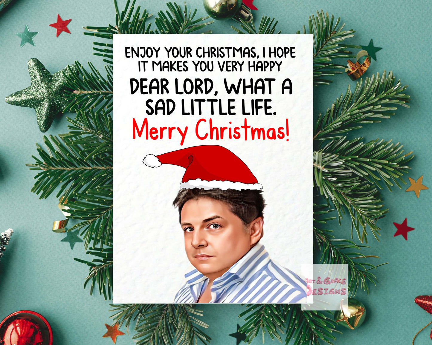 Come Dine With Me Christmas Card: Funny UK Meme Greeting Card