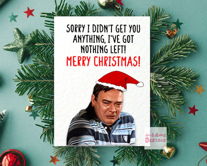 Ian Beale Christmas Card, Funny TV Show Meme Card, Soap Greeting Card