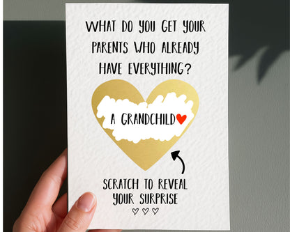 Grandchild Surprise Grandparents Proposal Card - Pregnancy Greeting Card, You're Going To Have A Grandchild