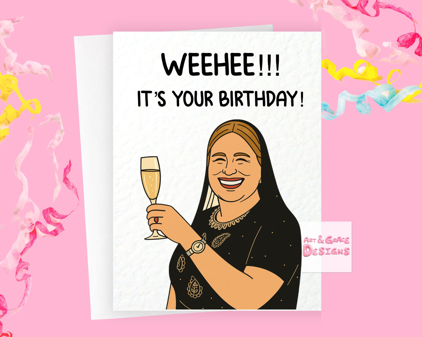 Funny TV Show Birthday Card, WEEHEE It's Your Birthday Greeting Card