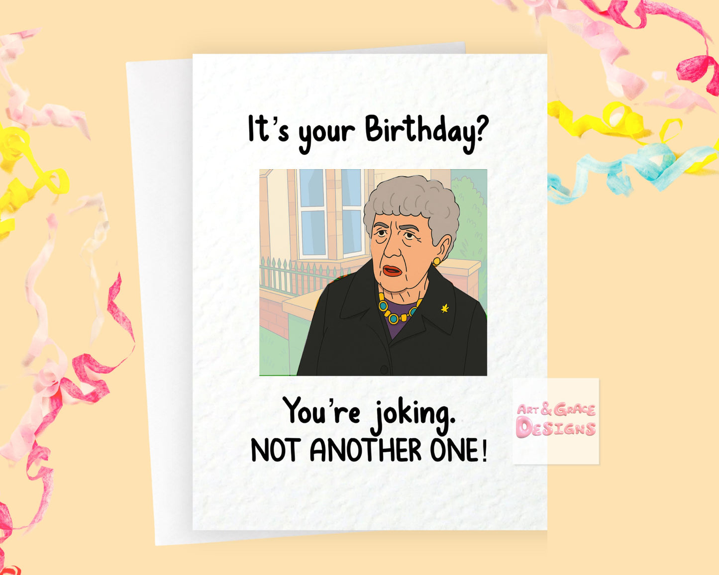 Not Another One! Funny Meme Old Lady Birthday Card: Humorous Greeting Card