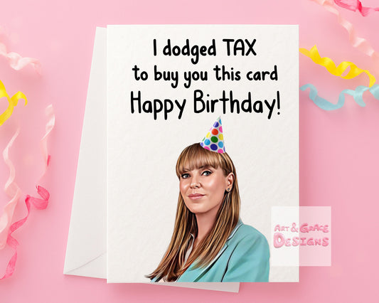 Angela Rayner Birthday Greeting Card - Funny Politician Card- British Politics