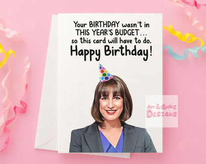 Funny Politician Card, British Politics, Birthday Greeting Card