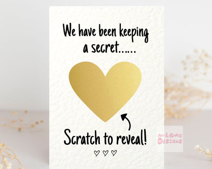 Surprise Scratch Card, Family Announcement Reveal, Surprise Greeting Card, Birthday Card, Thoughtful Birthday Gift For Sibling, Friend