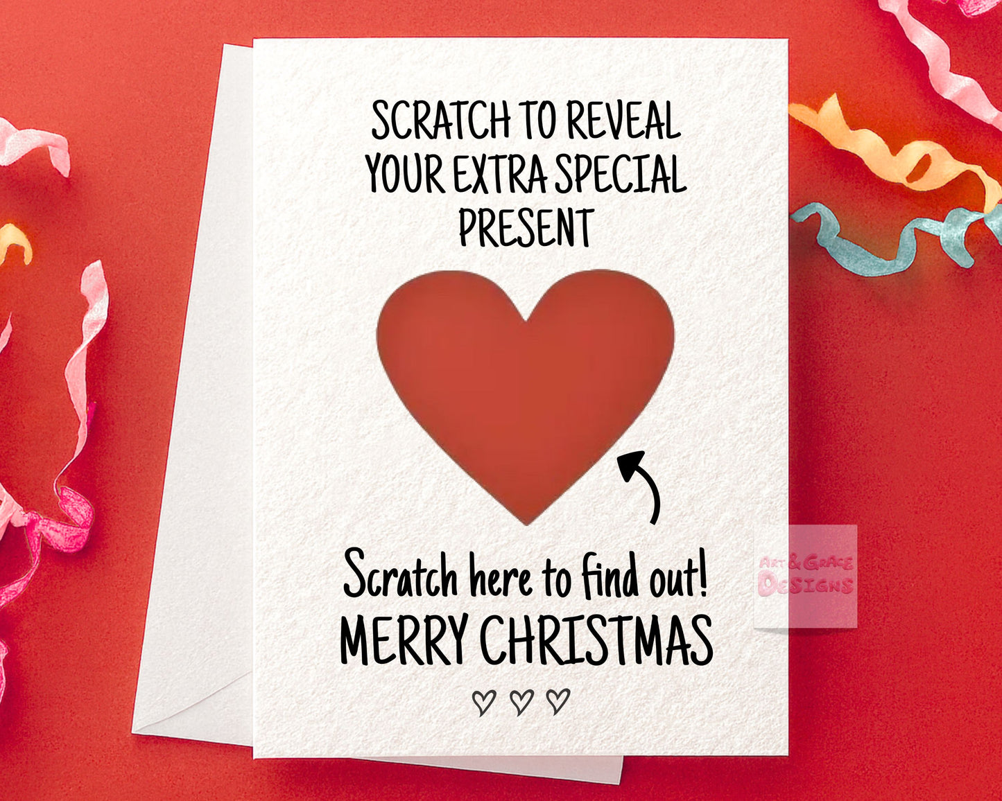 Funny Christmas Surprise Scratch Card, Cheeky Gift Reveal Greeting Card, Christmas Card, Rude Birthday Gift For BoyFriend, Partner, Husband