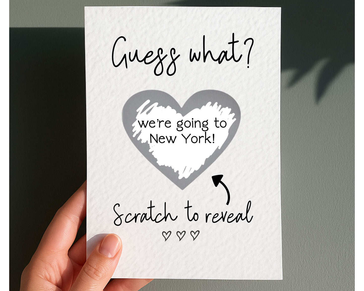 Birthday Surprise Scratch Card, Gift Reveal, Surprise Greeting Card, Birthday Card, Surprise Trip, Holiday, Birthday Gift, Anniversary Card