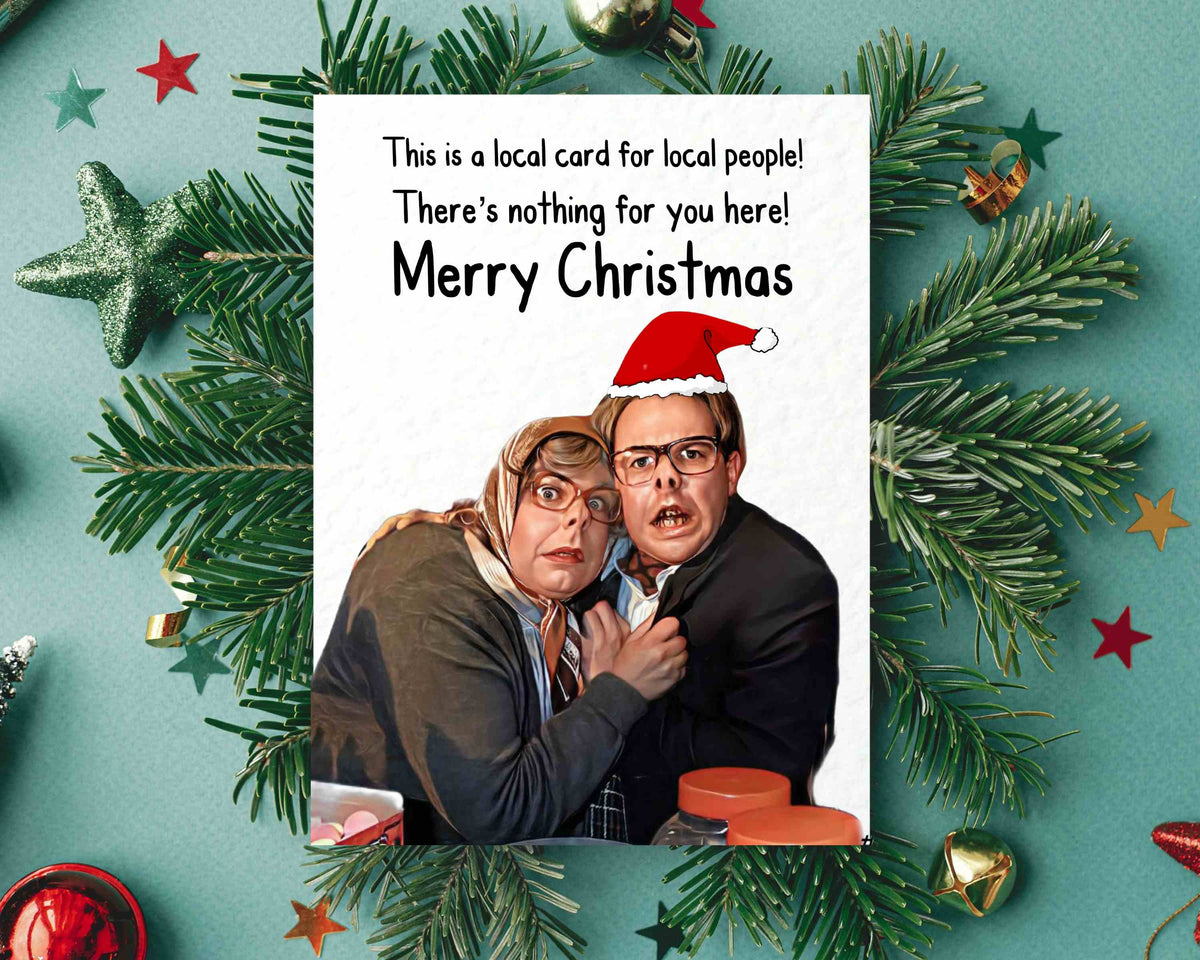 Edward And Tubbs Christmas Card - Famous Comedy Show - Local People-  Famous Actor