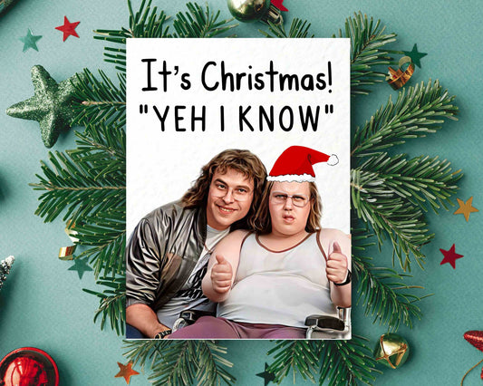 Andy and Lou Funny Christmas Card - Funny UK Comedy Show - Famous Actor - Yeh I Know