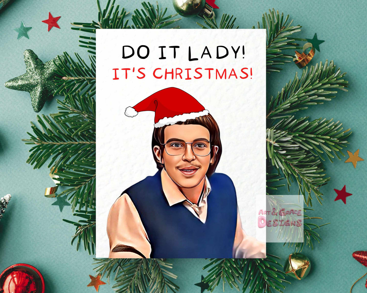 Funny Chit Do It Christmas Card - Viral Meme Greeting Card