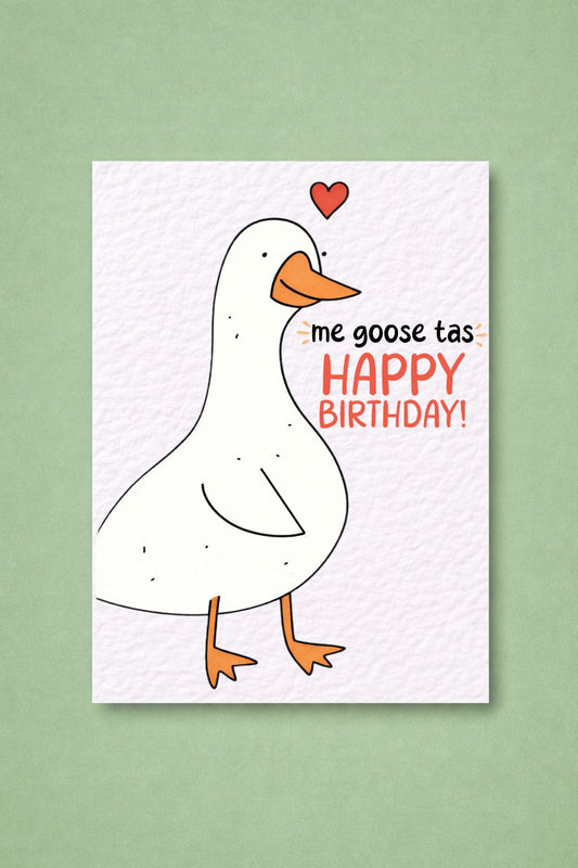 Cute Me Gustas Goose Birthday Card:I Like You Me Goose Tas Greeting Gift