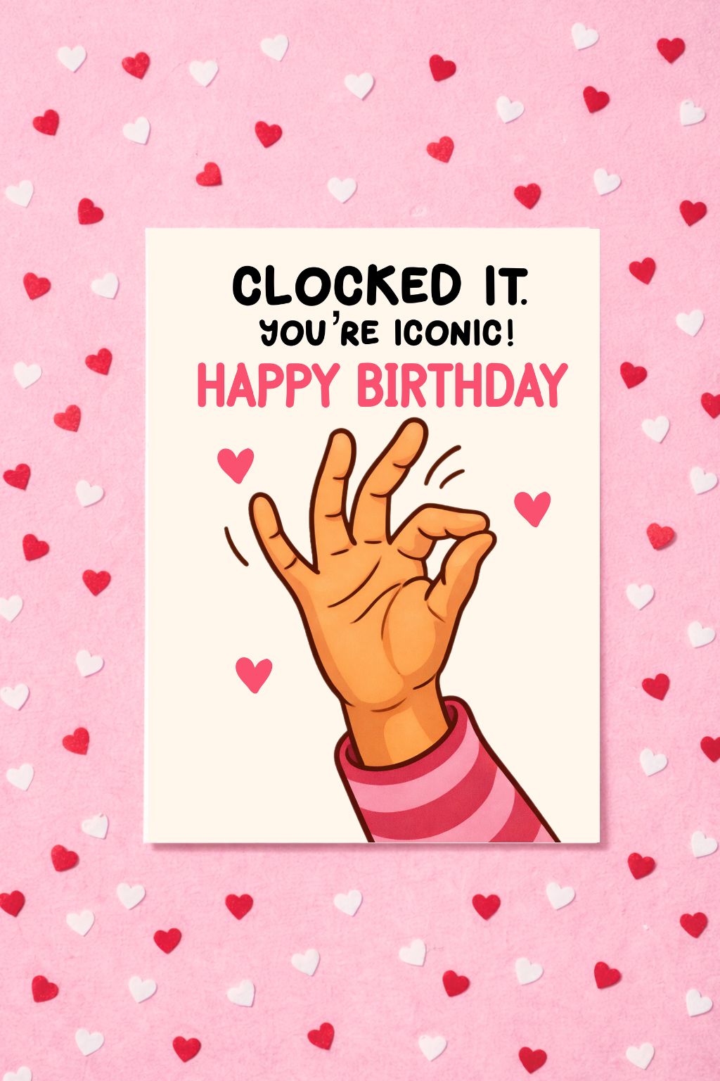 Funny Greeting Card - Clock It Birthday Card For Friend, Clock It Tea