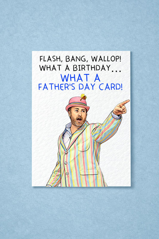 Funny Father's Day What A Picture Greeting Card - Funny Comedian TV Show Gift