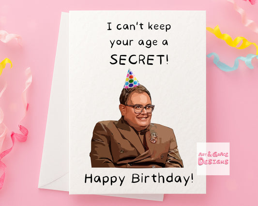 Alan Carr Greeting Card - Birthday Card  For Friend- Funny Comedian