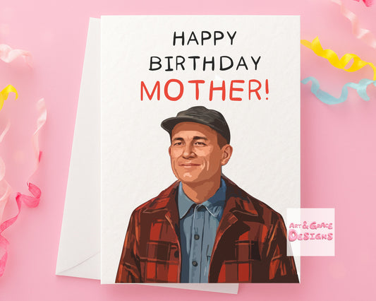 Serial Killer Greeting Card,  Happy Birthday Mother