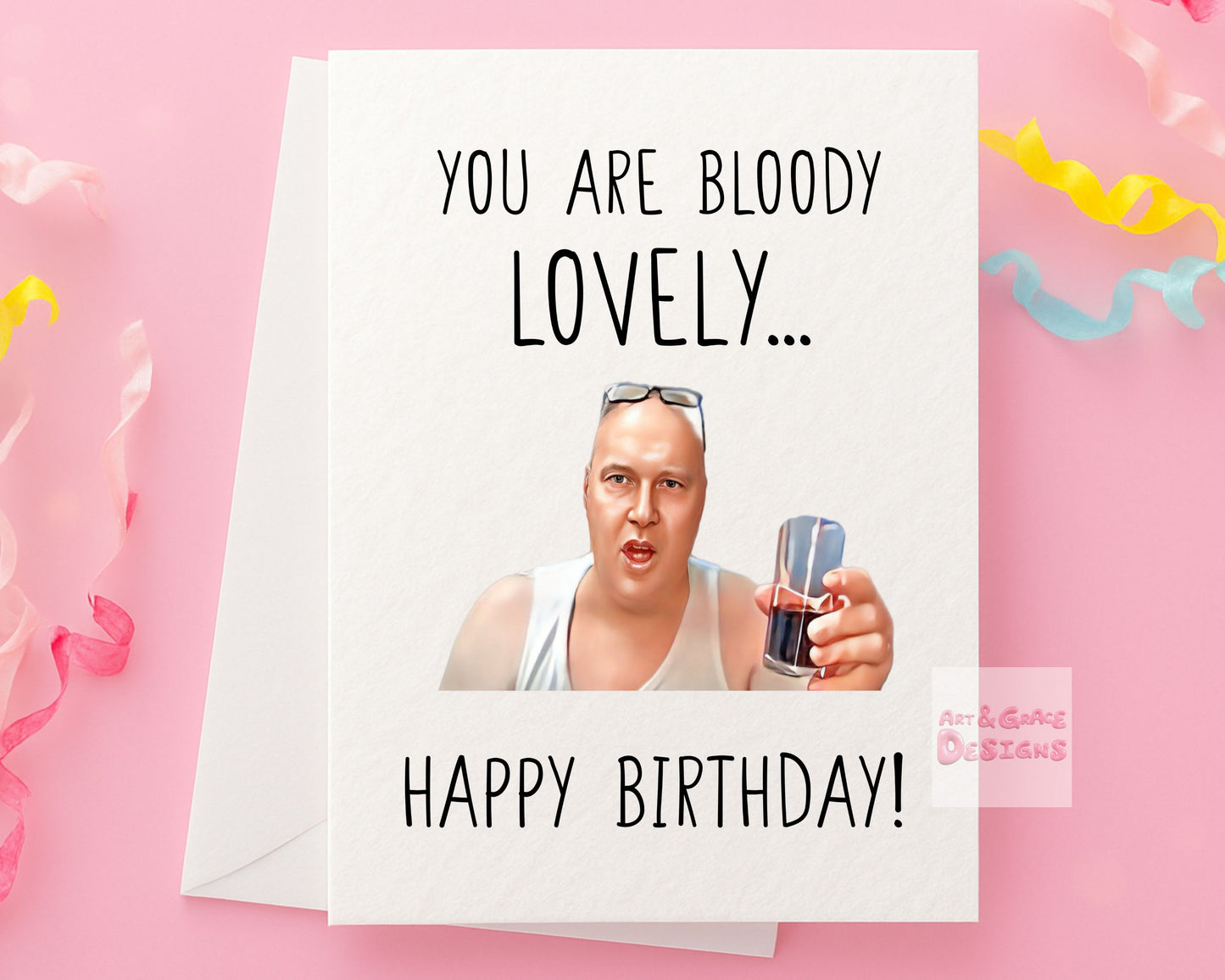 That Is Bloody Lovely Meme Birthday Greeting Card - Happy Birthday - You Are Lovely Birthday- Humorous Card - Funny