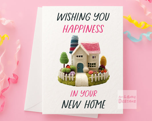 Congratulations On Your New Home Card - Moving Card - First Home- House Warming Card