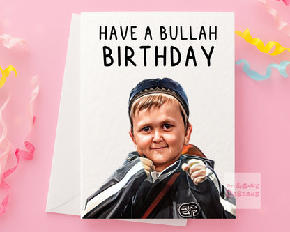 Hasbulla Birthday Greeting Card - Happy Birthday - Have A Bulla Birthday- Humorous Card - Funny