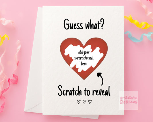 Birthday Surprise Scratch Card, Gift Reveal, Surprise Greeting Card, Birthday Card, Surprise Trip, Holiday, Birthday Gift