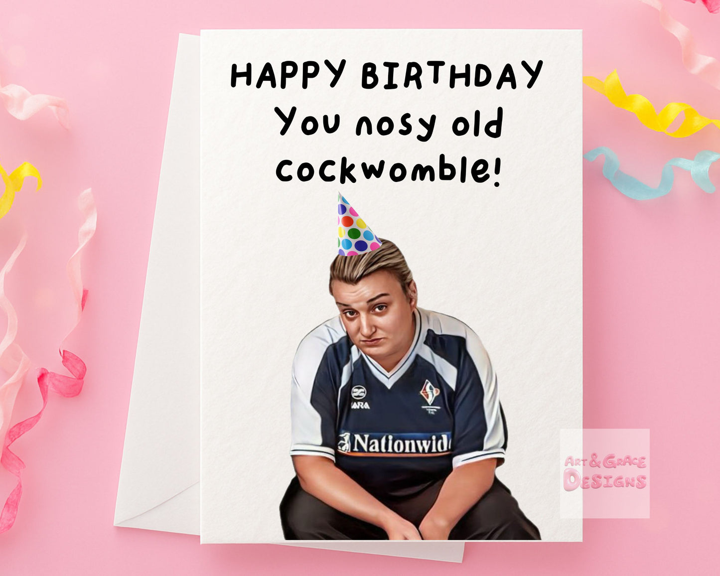 Funny Cockwomble Greeting Card -Kerry- Funny TV Show Birthday Card
