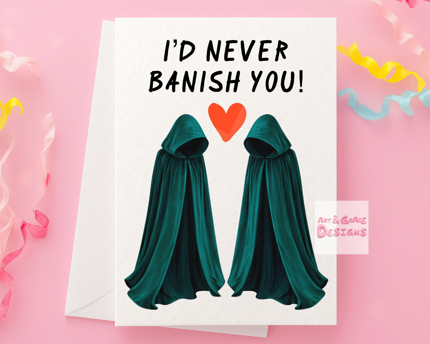 Funny Valentine's Birthday Greeting Card - Reality Game Show, I'd Never Banish You, Traitors