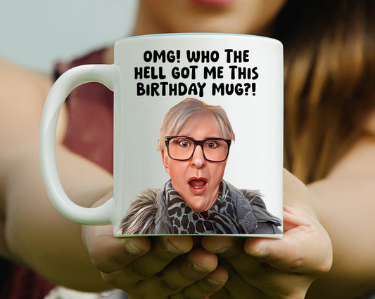 The Traitors Linda Mug - Who The Hell Is This Birthday Mug From? Reality Game Show - Funny Happy Birthday -Claudia Winkleman