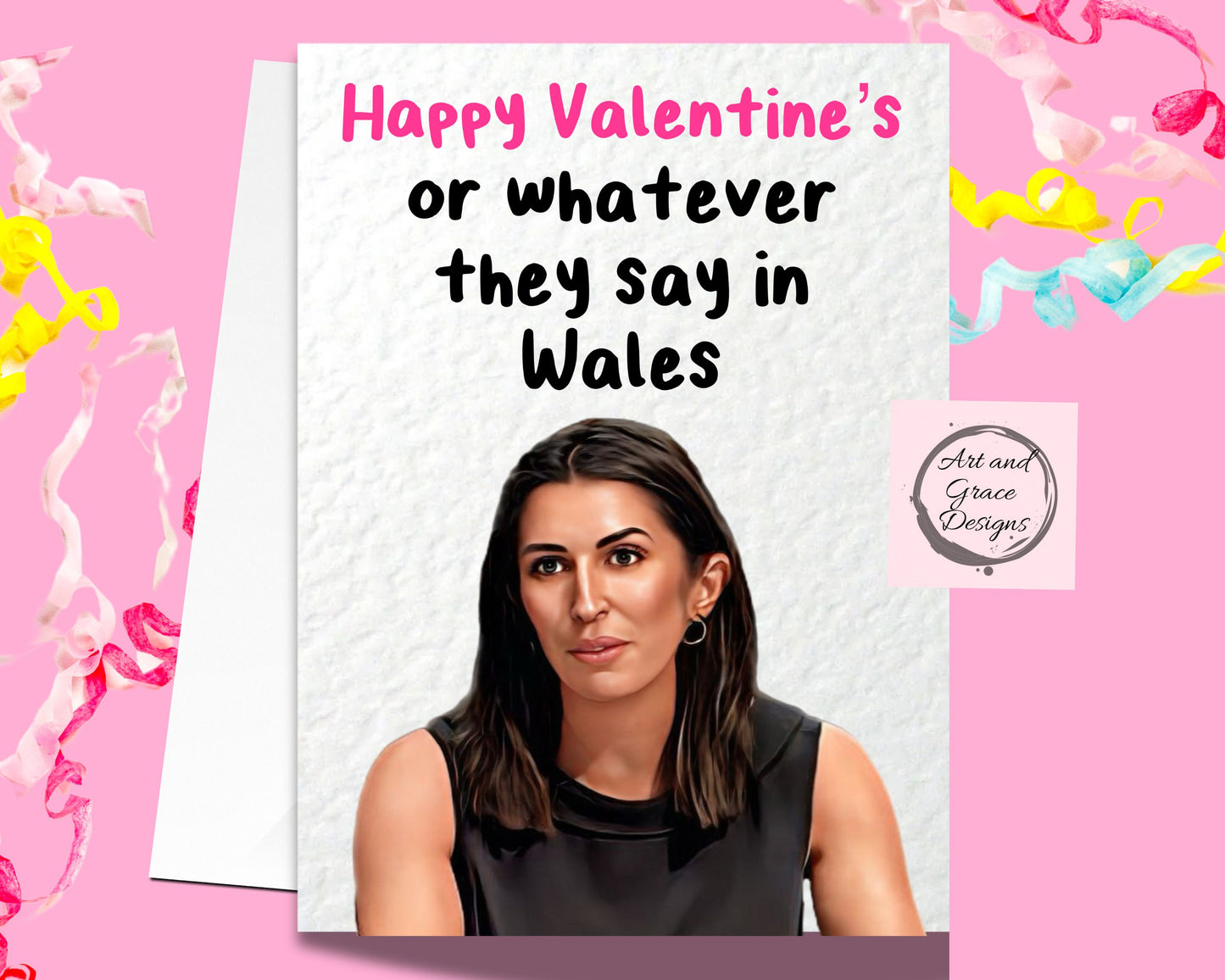 The Traitors Charlotte Greeting Card -Whatever They Say In Wales- Reality Game Show - Funny  Happy Valentine's -Claudia Winkleman