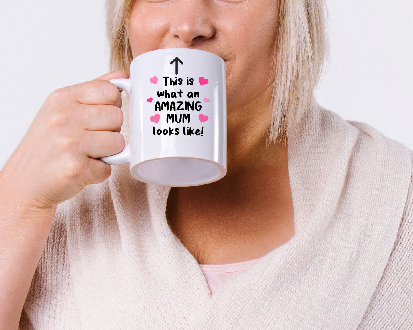 Mother's Day Mug- Amazing Mum Mug -  Mother's Day Gift - Mum Mug- For Amazing Mums Of Daughter - Son  Mother's Birthday Gift