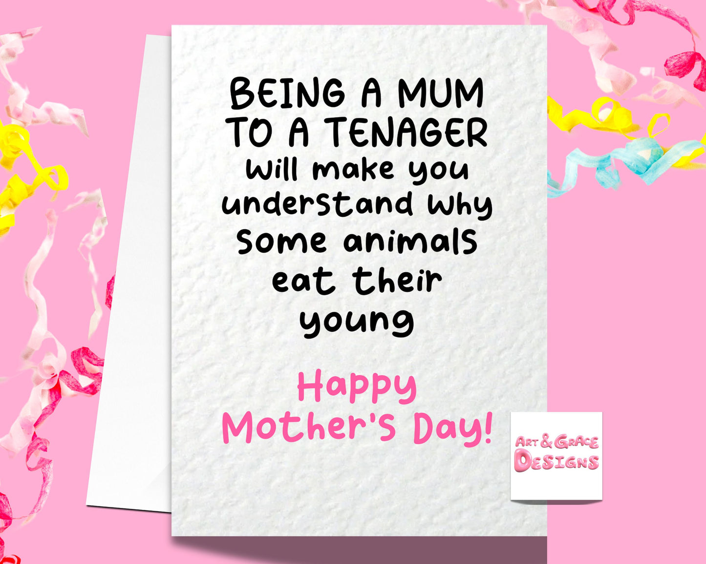 Funny Mother's Day Card - Being A Mum- Humorous - Thankyou Mum