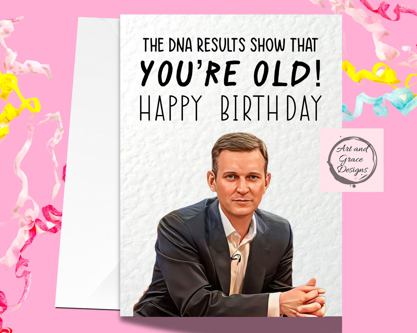 Jeremy Kyle Greeting Card - You're Old - Happy Birthday!- Humorous Card