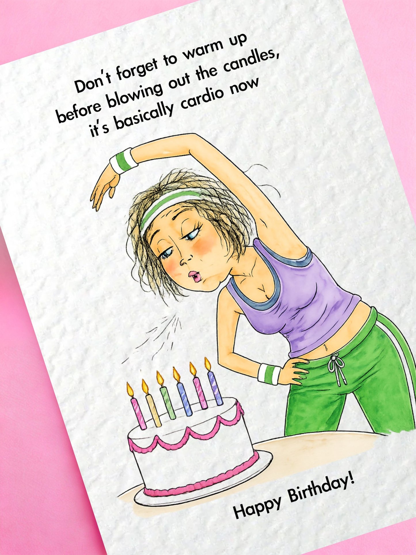 Wine Birthday Card For Friend, Funny Birthday Candle Greeting Card, Best Friend Card