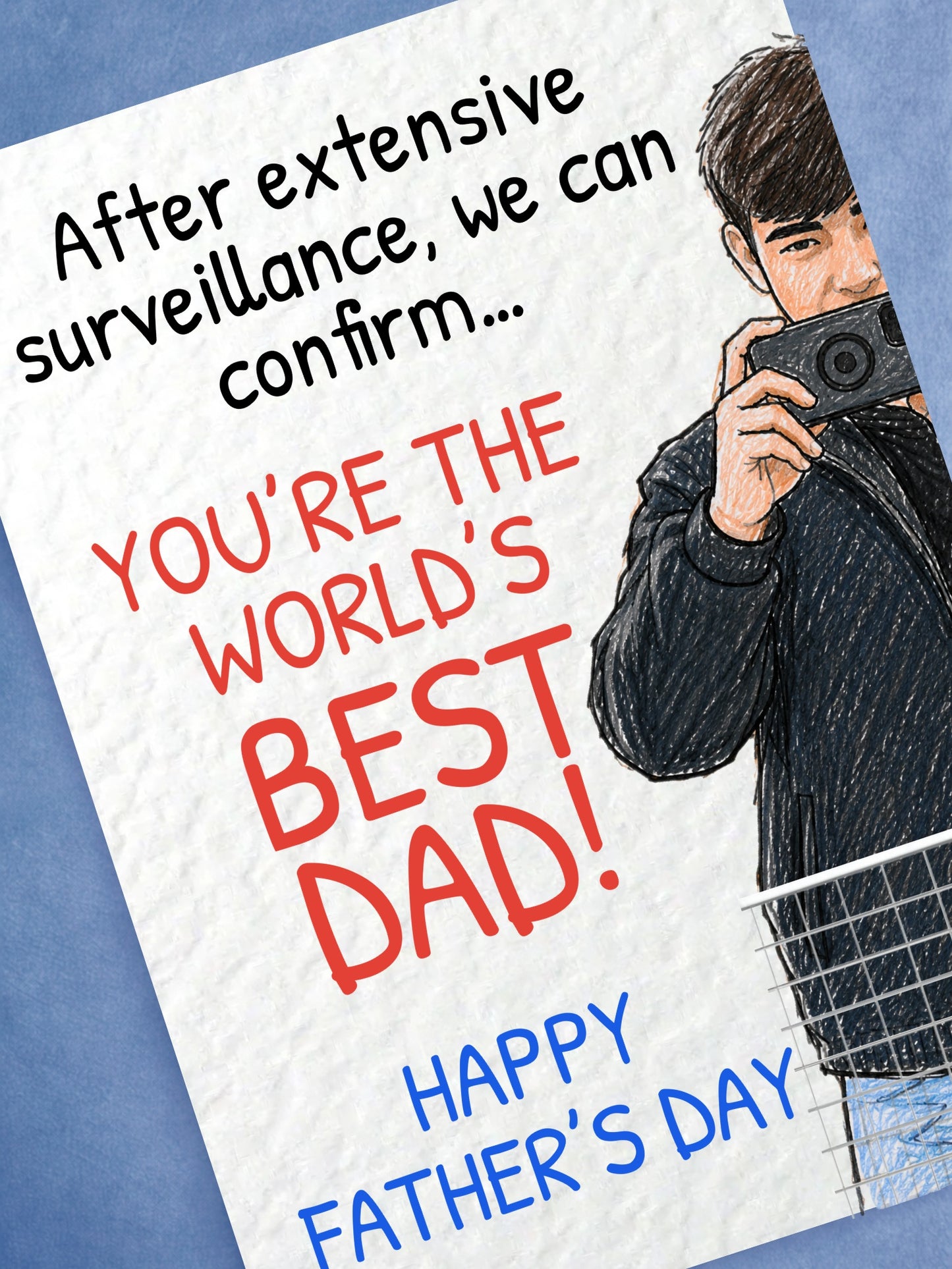 Spygate Father's Day Card, Funny Best Dad Card, Football Fan Gift, Unique Dad Birthday Card