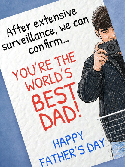 Spygate Father's Day Card, Funny Best Dad Card, Football Fan Gift, Unique Dad Birthday Card