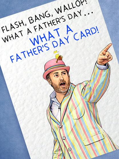 Funny Father's Day What A Picture Greeting Card - Funny Comedian TV Show Gift