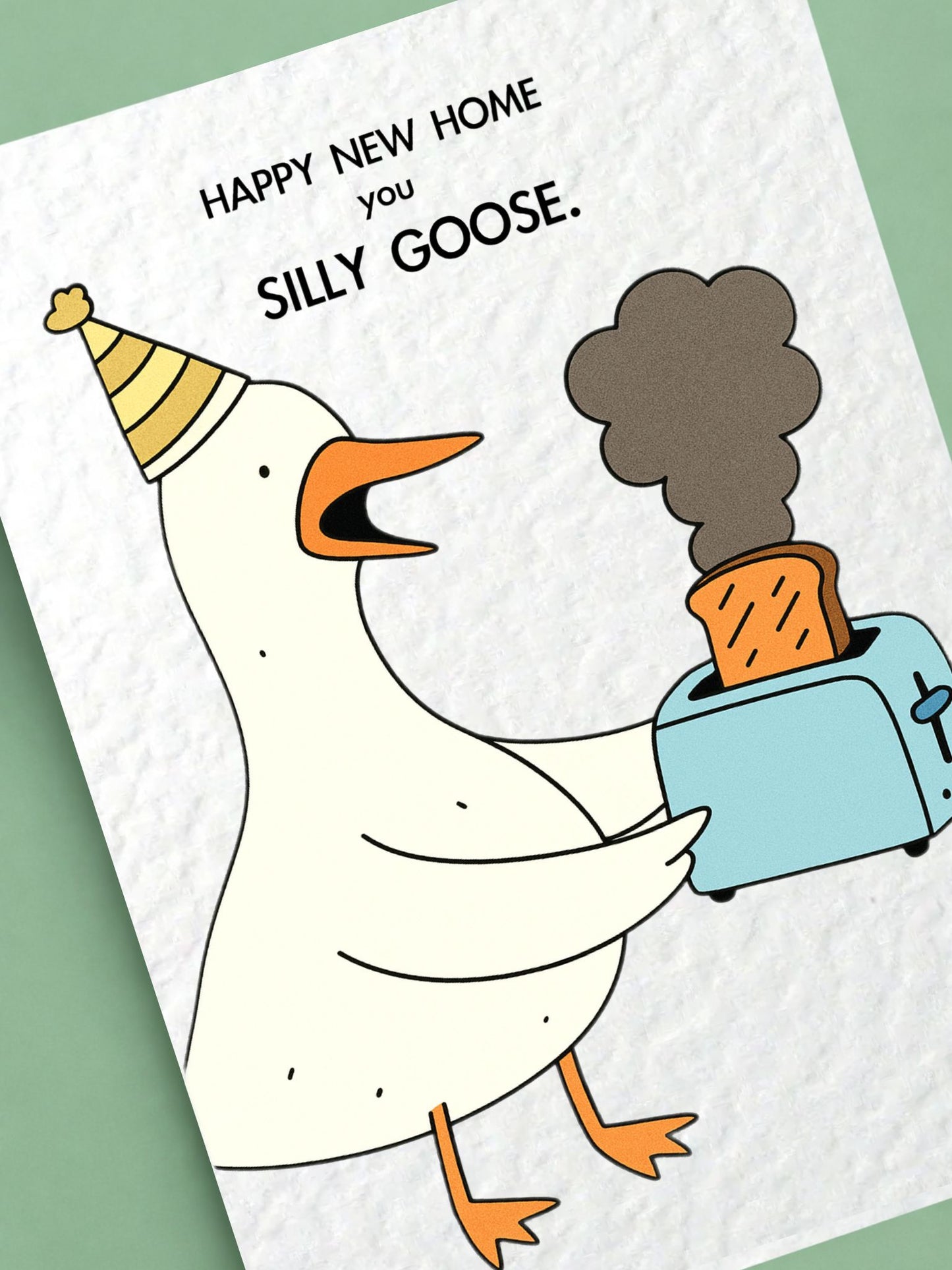 Funny New Home Card, Goose New Home Card, Housewarming Card, New House Card, Silly Goose, Congratulations