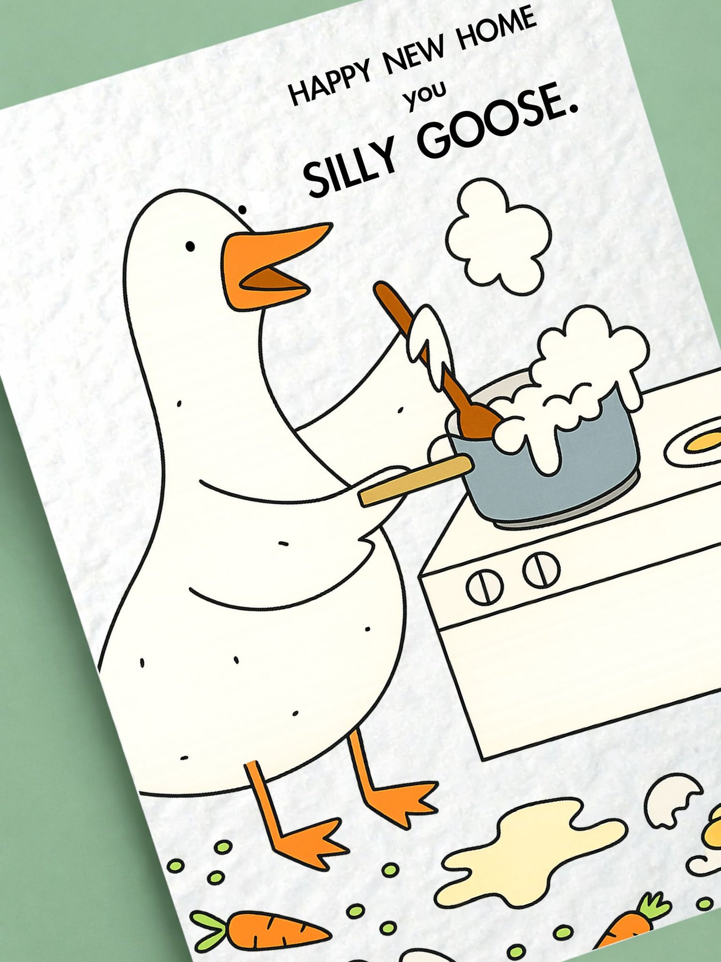Funny New Home Card, Goose Housewarming Card, Silly Goose Card, Congratulations New Home, Moving House Gift