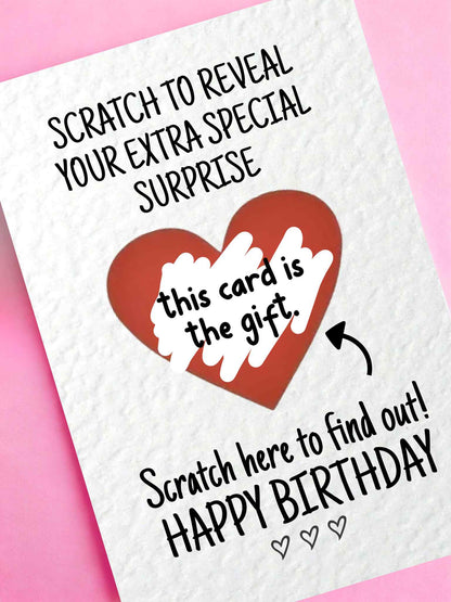 Surprise Reveal Birthday Card: This Card Is The Gift Surprise Novelty Card