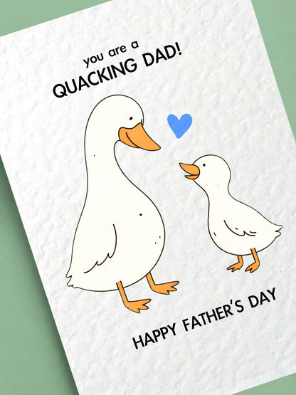 Funny Father's Card: You Are A Quacking Dad, Cute Gift For Dad