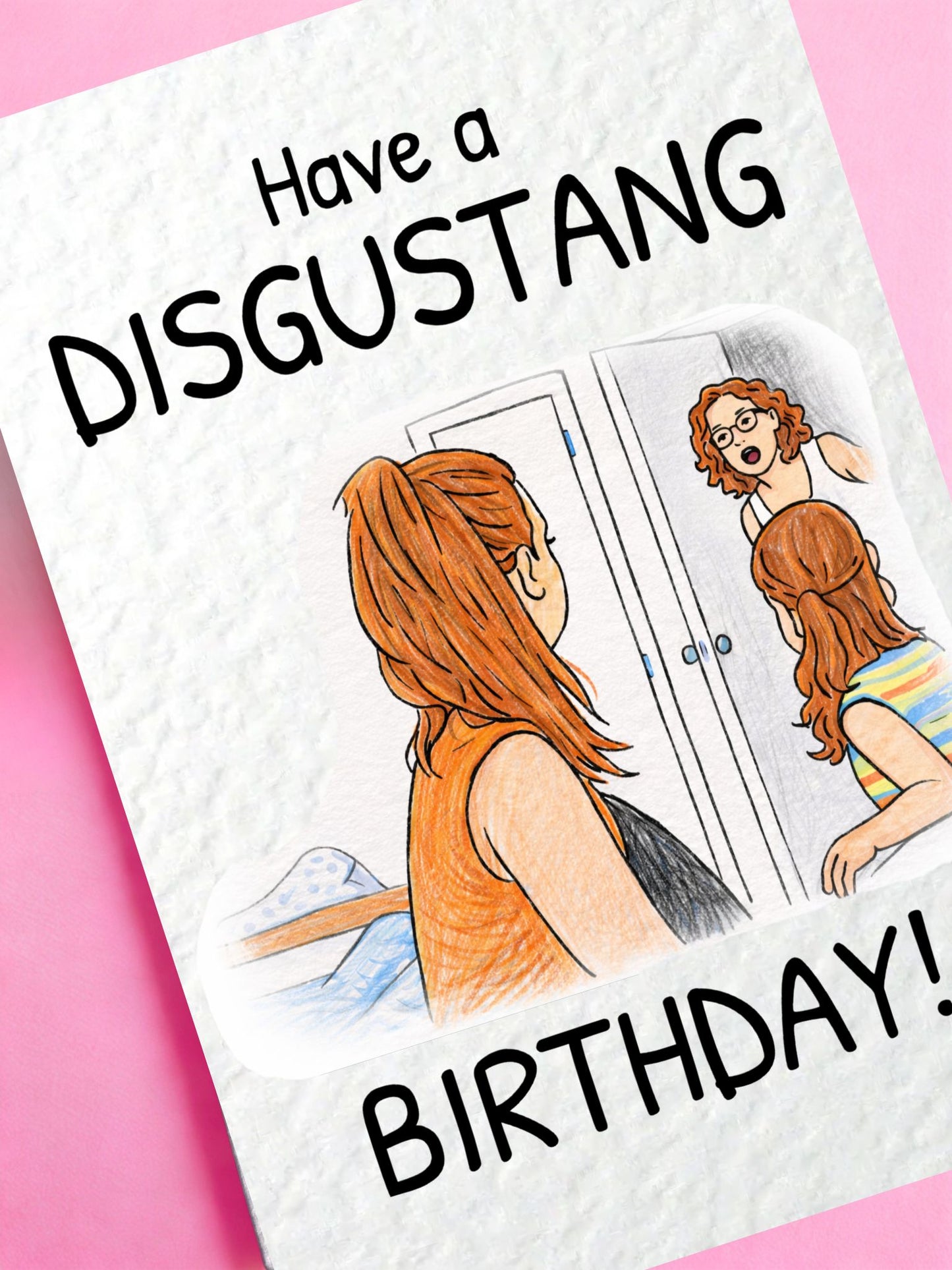 Have a Disgustang Birthday Meme Card- Flushed The Toilet - It Was One Of Yas! Funny Uk Viral Trend Greeting