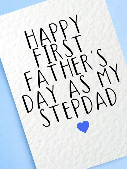 Father's Day Card: First Father's Day As My Stepdad, Gift For StepFather