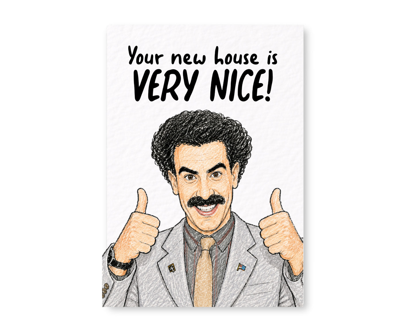 Funny New Home Card, Your New House Is Very Nice!, Housewarming Card, Congratulations New Home Greeting