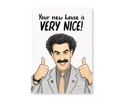 Funny New Home Card, Your New House Is Very Nice!, Housewarming Card, Congratulations New Home Greeting