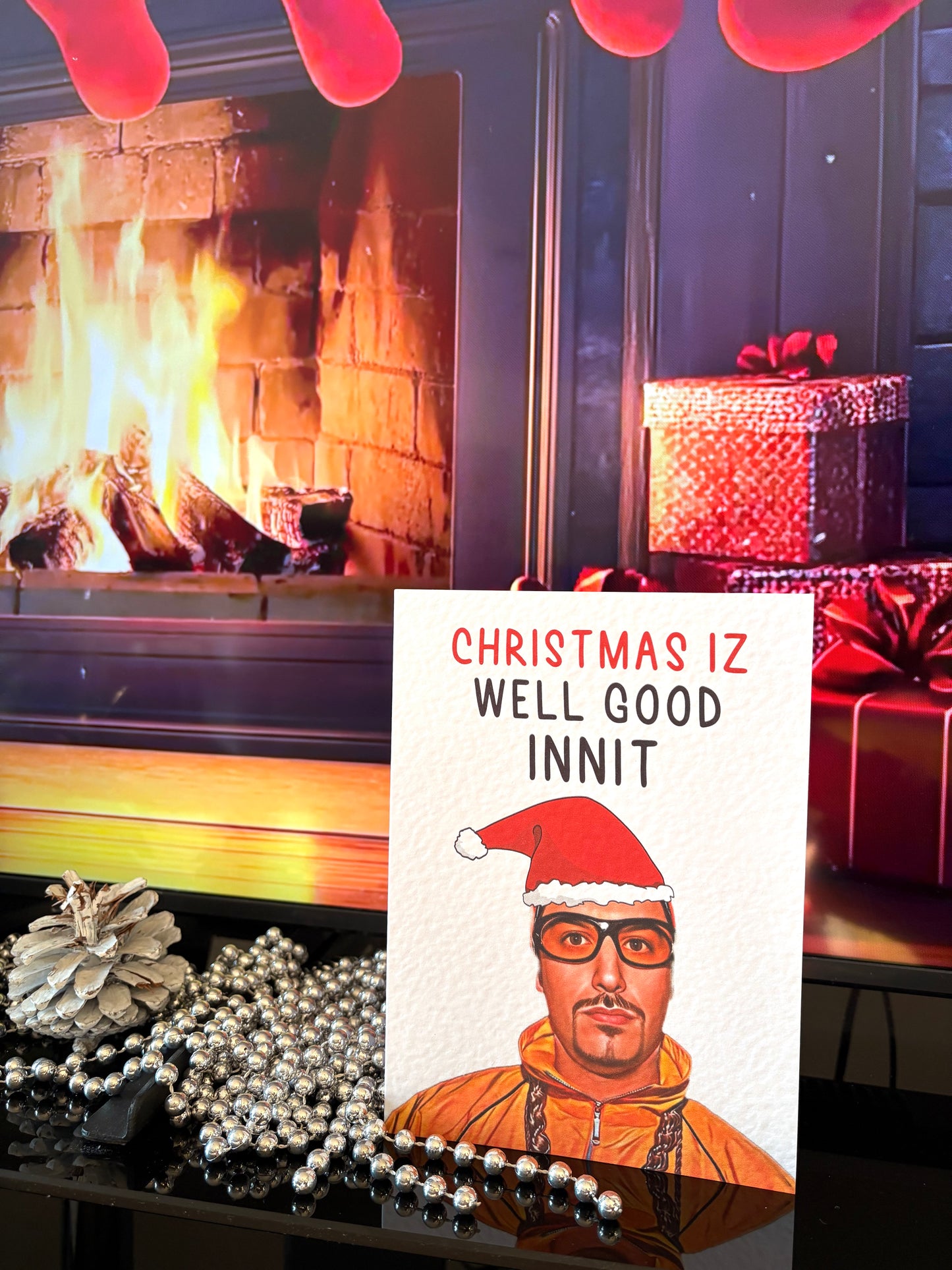 Funny Christmas Card: Funny Christmas Is Well Good Innit Festive Greeting Card