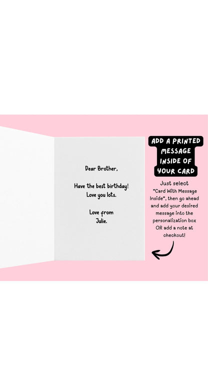 Funny Goose Birthday Card, Drinking Goose- Style Funny Friend Birthday Card, Greeting Card for Him, Her