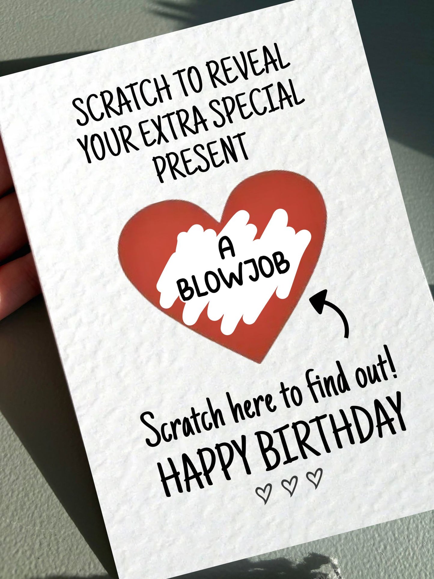 Funny BIRTHDAY SURPRISE Scratch Card, Cheeky Gift Reveal Greeting Card, Birthday Card, Rude Birthday Gift For BoyFriend, Partner, Husband