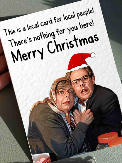 Edward And Tubbs Christmas Card - Famous Comedy Show - Local People-  Famous Actor