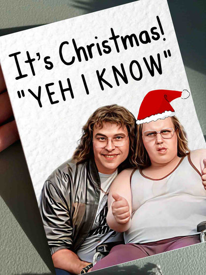 Andy and Lou Funny Christmas Card - Funny UK Comedy Show - Famous Actor - Yeh I Know